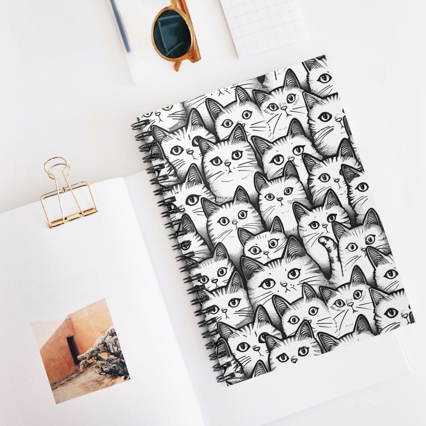 Cats Spiral Notebook - Ruled Line