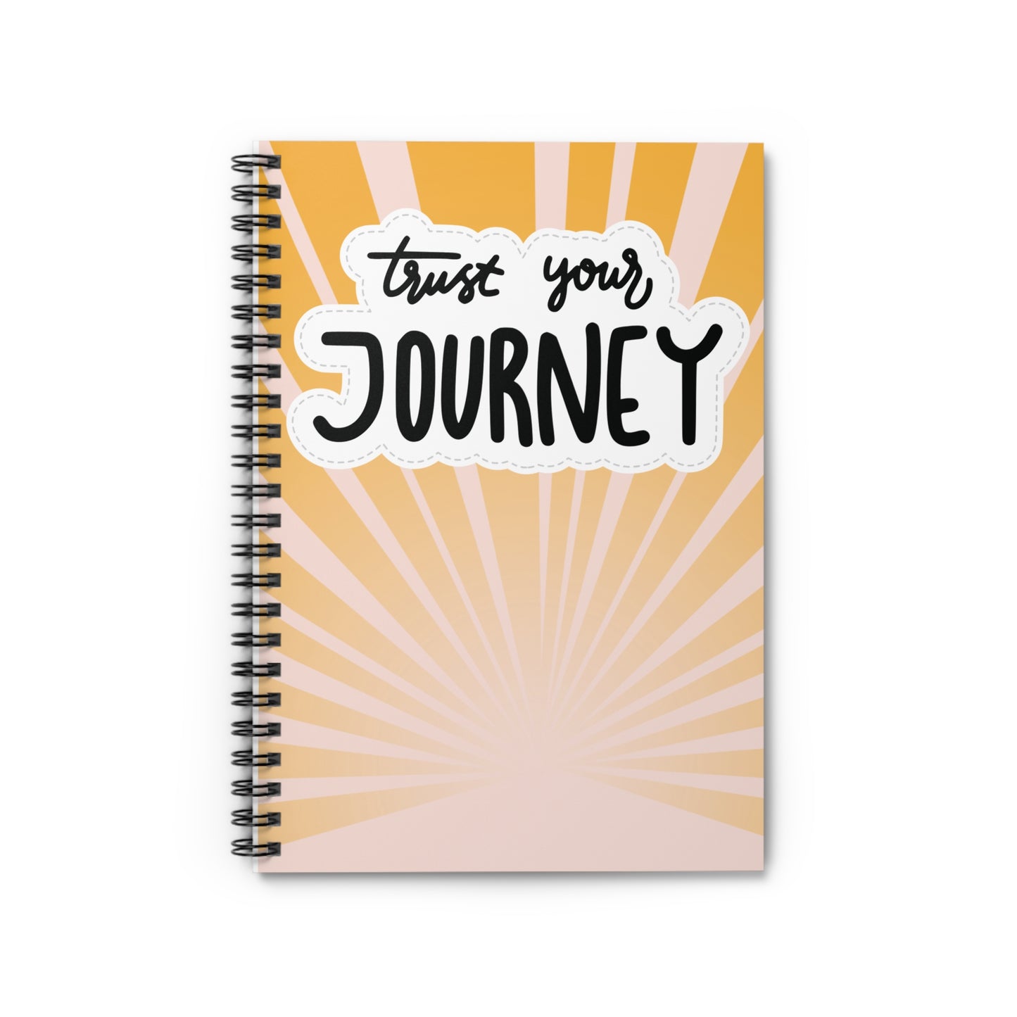 Trust Your Journey Spiral Notebook – Motivational Ruled Journal