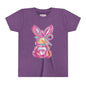 Easter Bunny Youth Short Sleeve Tee – Bright and Playful Rabbit Design for Spring Celebrations