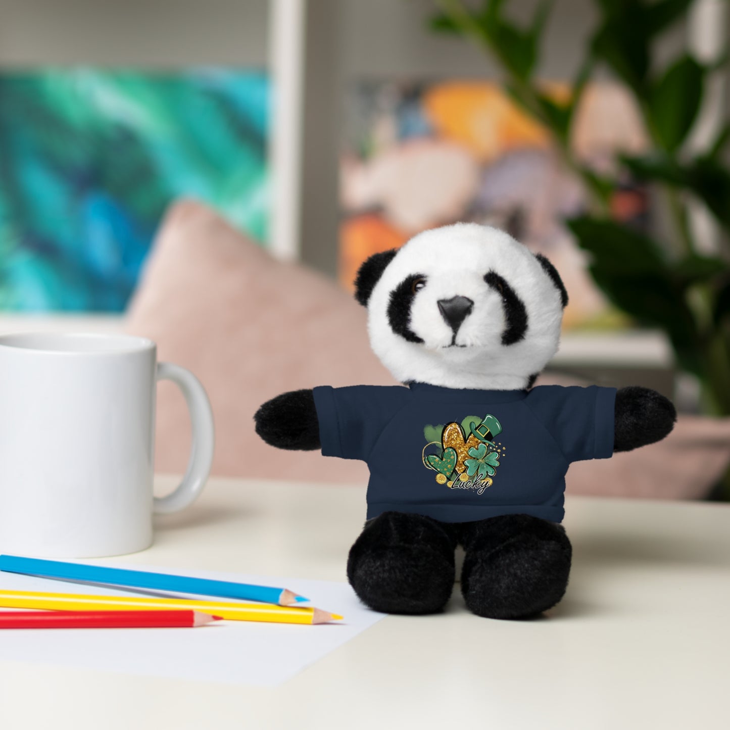 Plush Animals with Lucky Tee