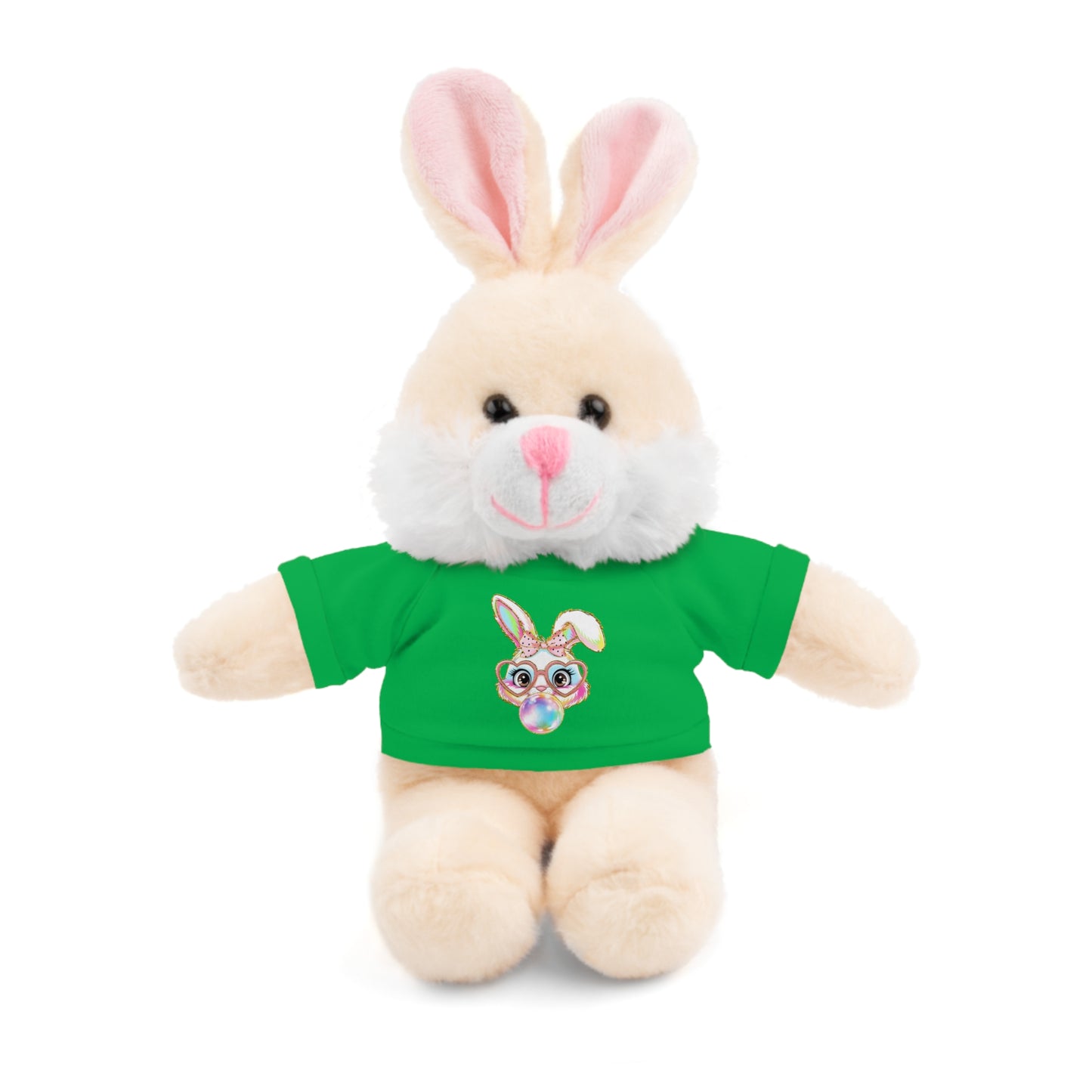 Plush Animal with Bunny Tee