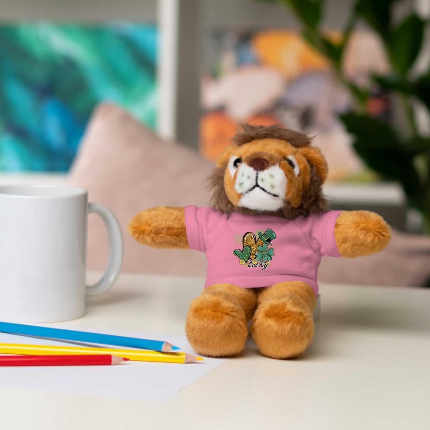 Plush Animals with Lucky Tee