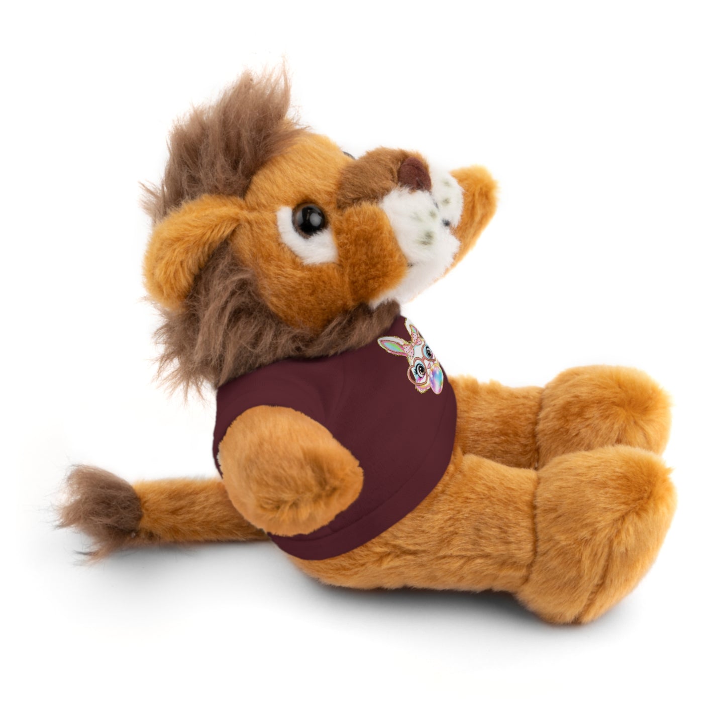 Plush Animal with Bunny Tee