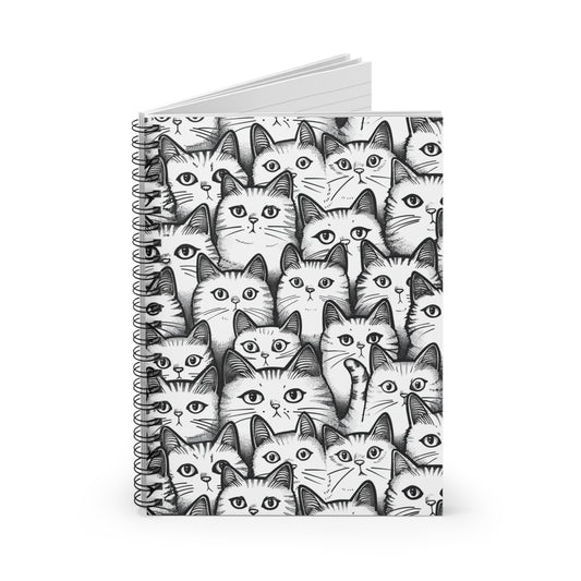 Cats Spiral Notebook - Ruled Line