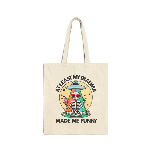 Tote Bag - Funny Skeleton Alien Design