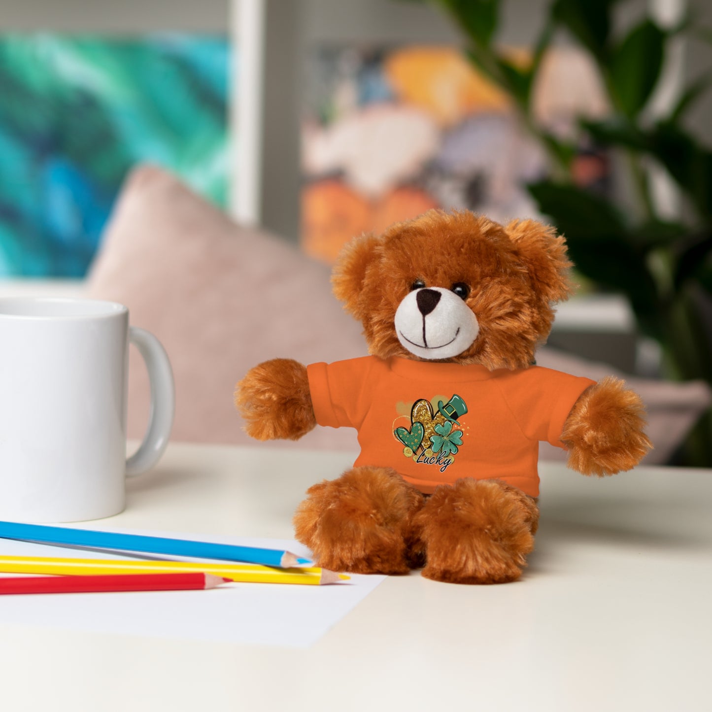 Plush Animals with Lucky Tee