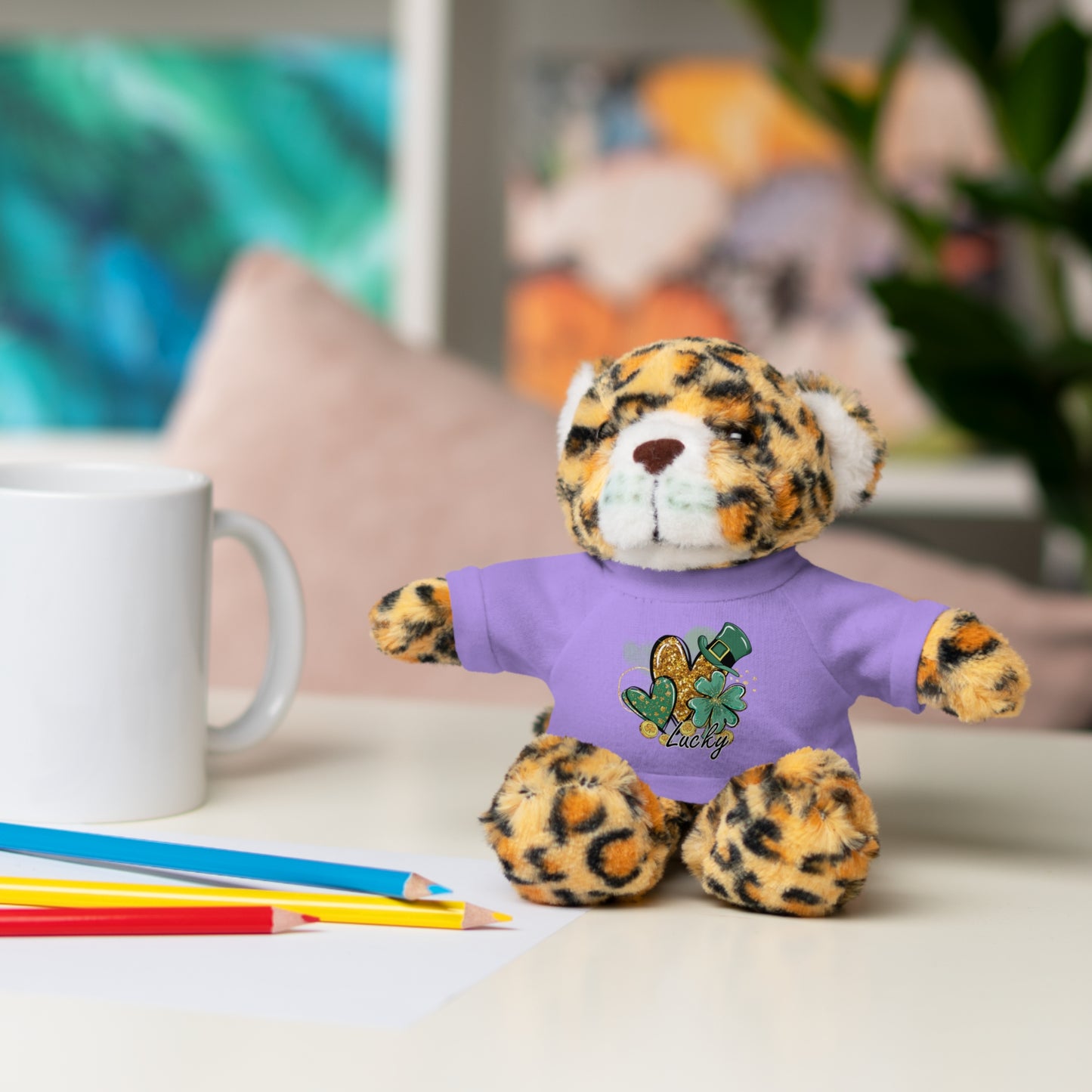 Plush Animals with Lucky Tee