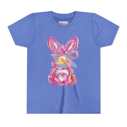 Easter Bunny Youth Short Sleeve Tee – Bright and Playful Rabbit Design for Spring Celebrations