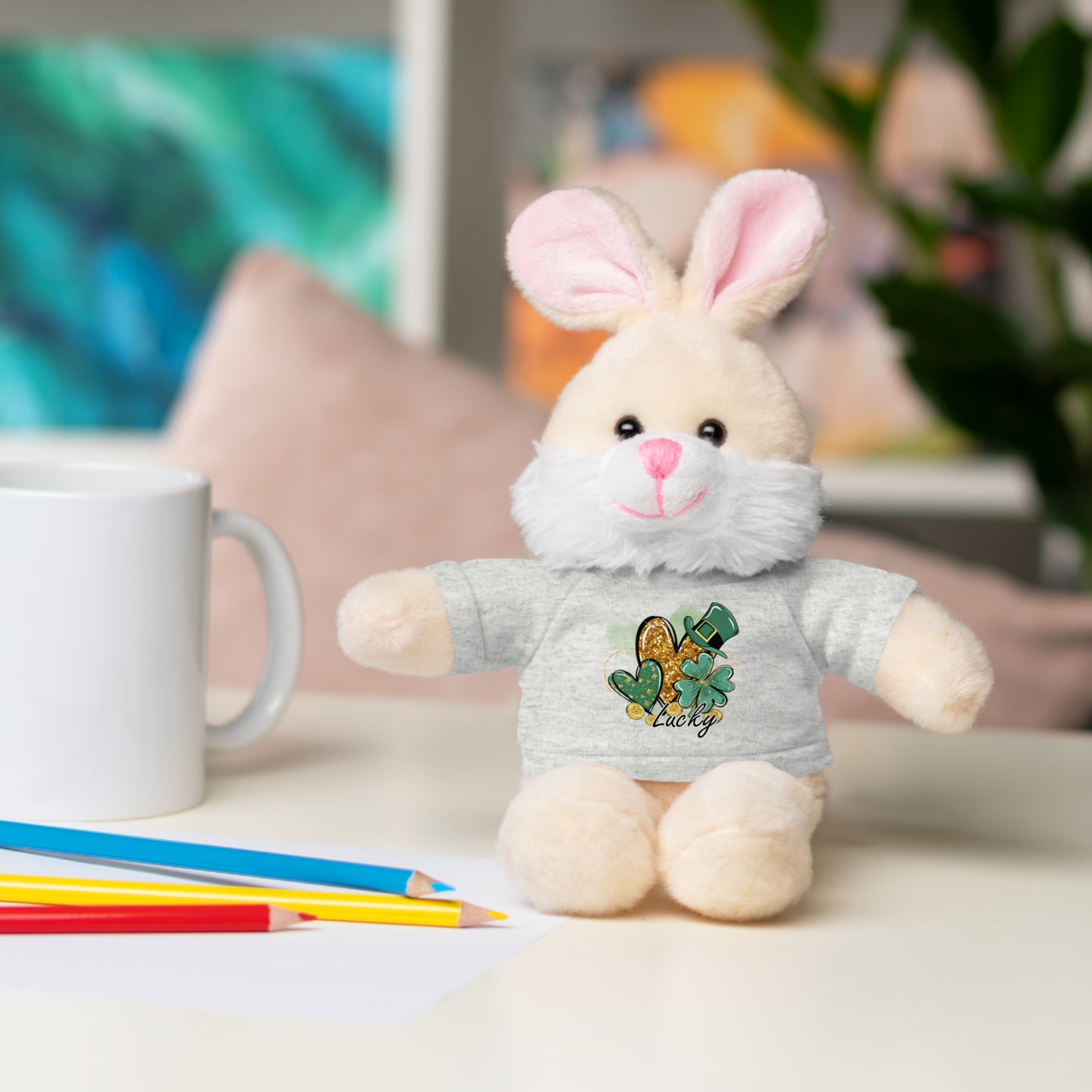 Plush Animals with Lucky Tee