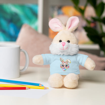 Plush Animal with Bunny Tee