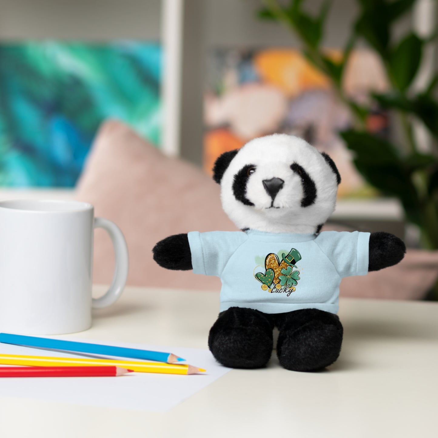 Plush Animals with Lucky Tee