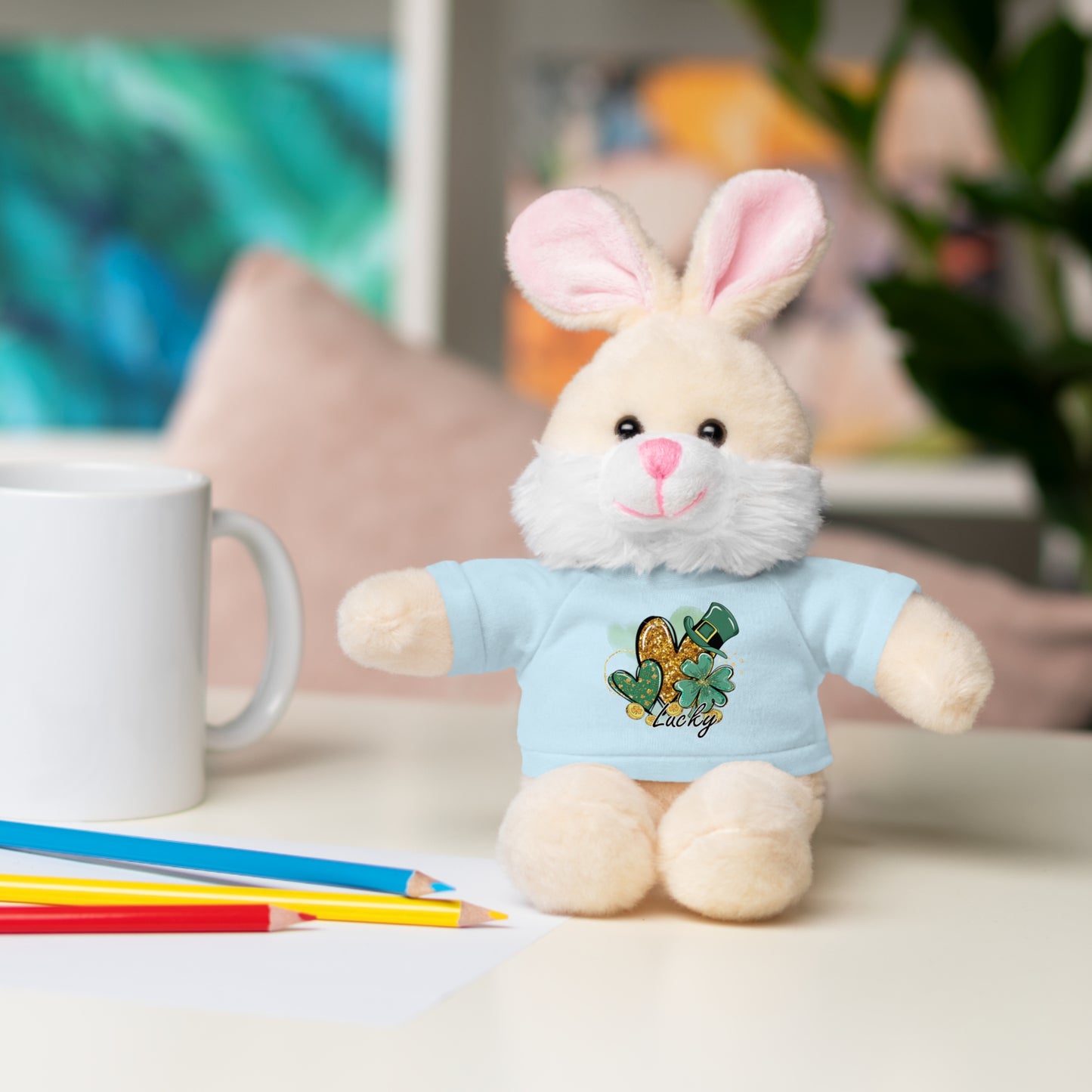 Plush Animals with Lucky Tee