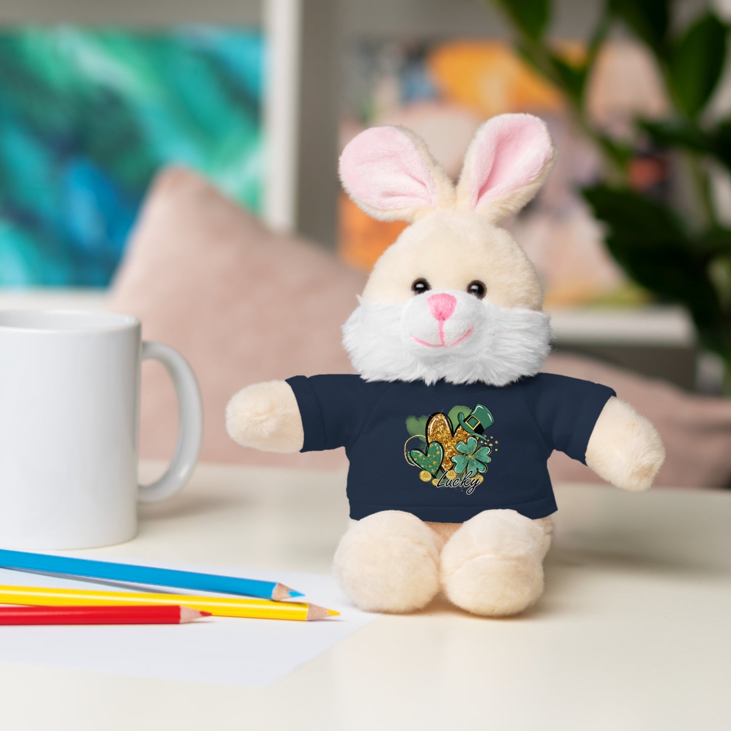 Plush Animals with Lucky Tee
