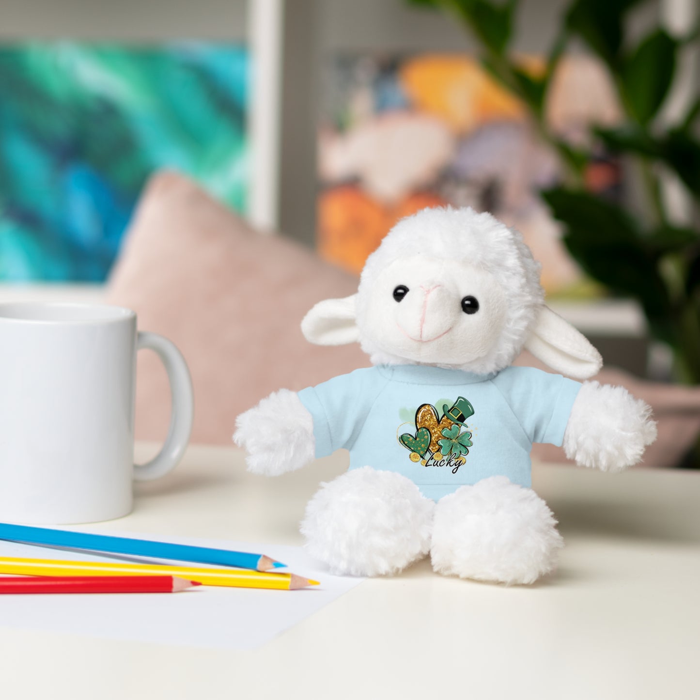 Plush Animals with Lucky Tee