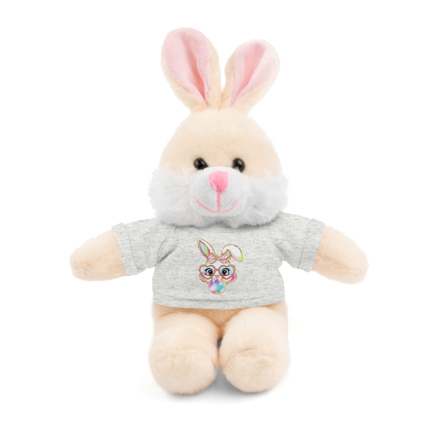 Plush Animal with Bunny Tee