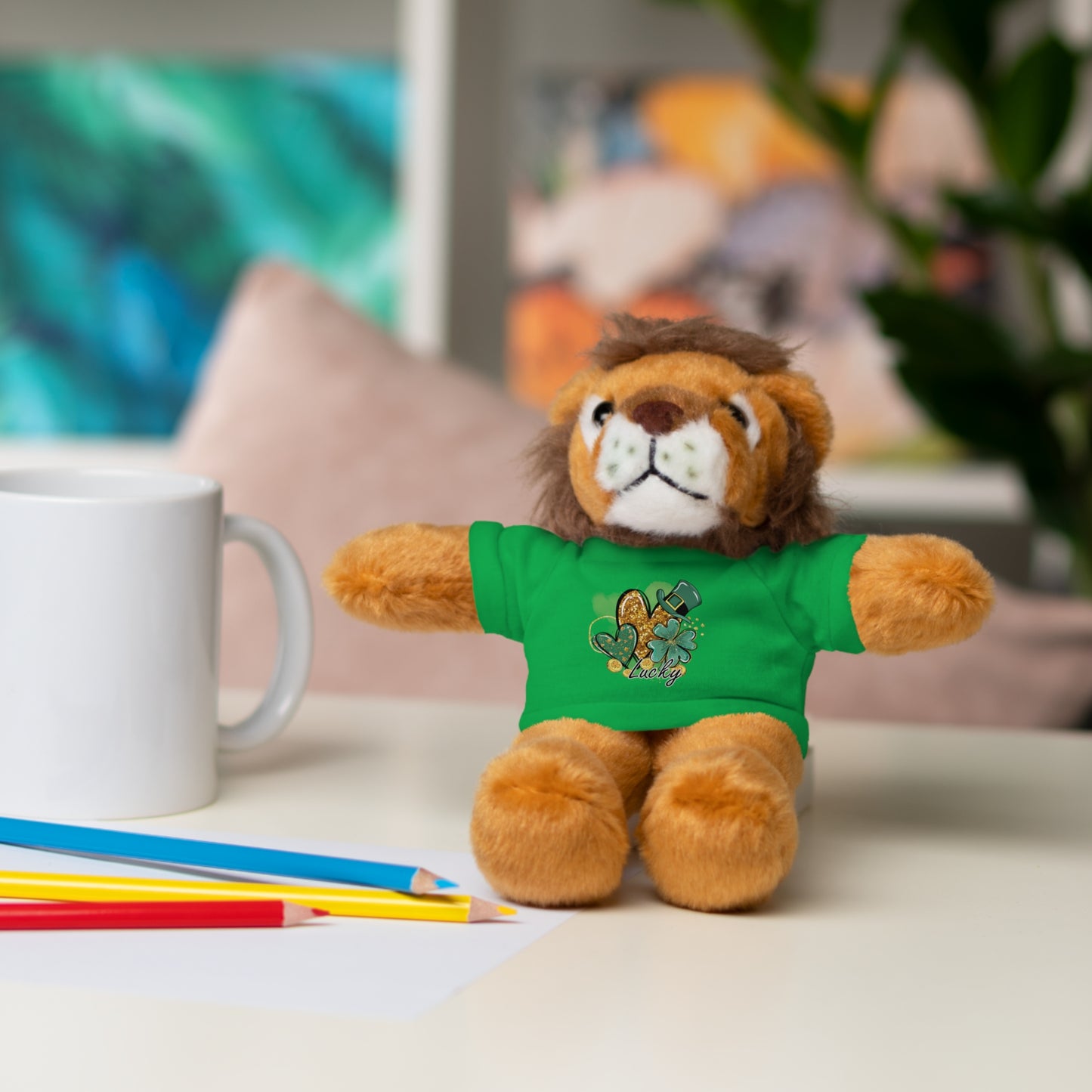 Plush Animals with Lucky Tee