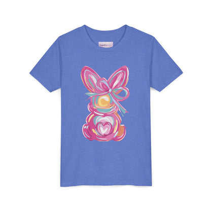 Easter Bunny Youth Short Sleeve Tee – Bright and Playful Rabbit Design for Spring Celebrations
