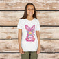 Easter Bunny Youth Short Sleeve Tee – Bright and Playful Rabbit Design for Spring Celebrations