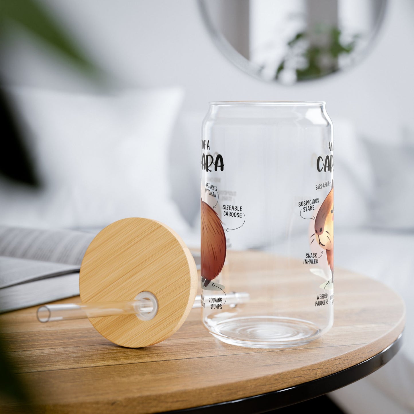Capybara Anatomy Glass, 16oz