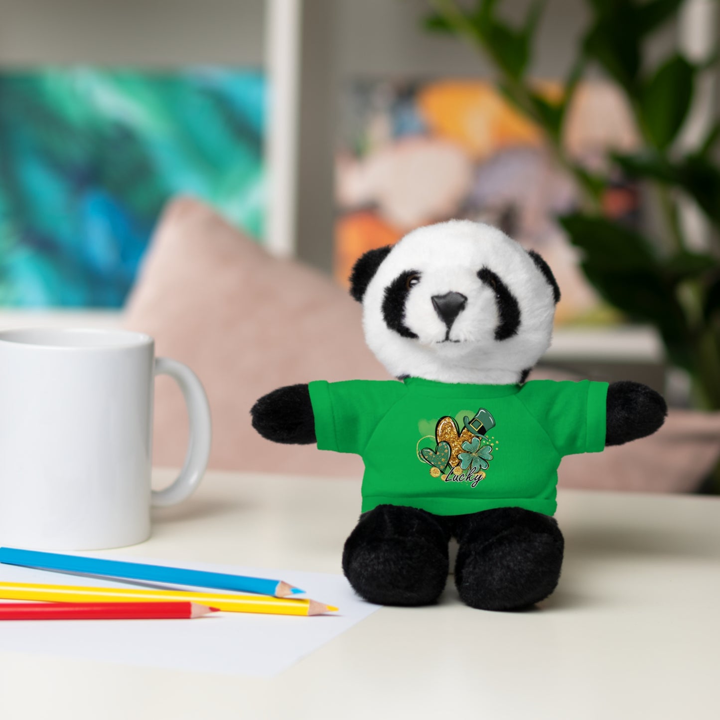Plush Animals with Lucky Tee