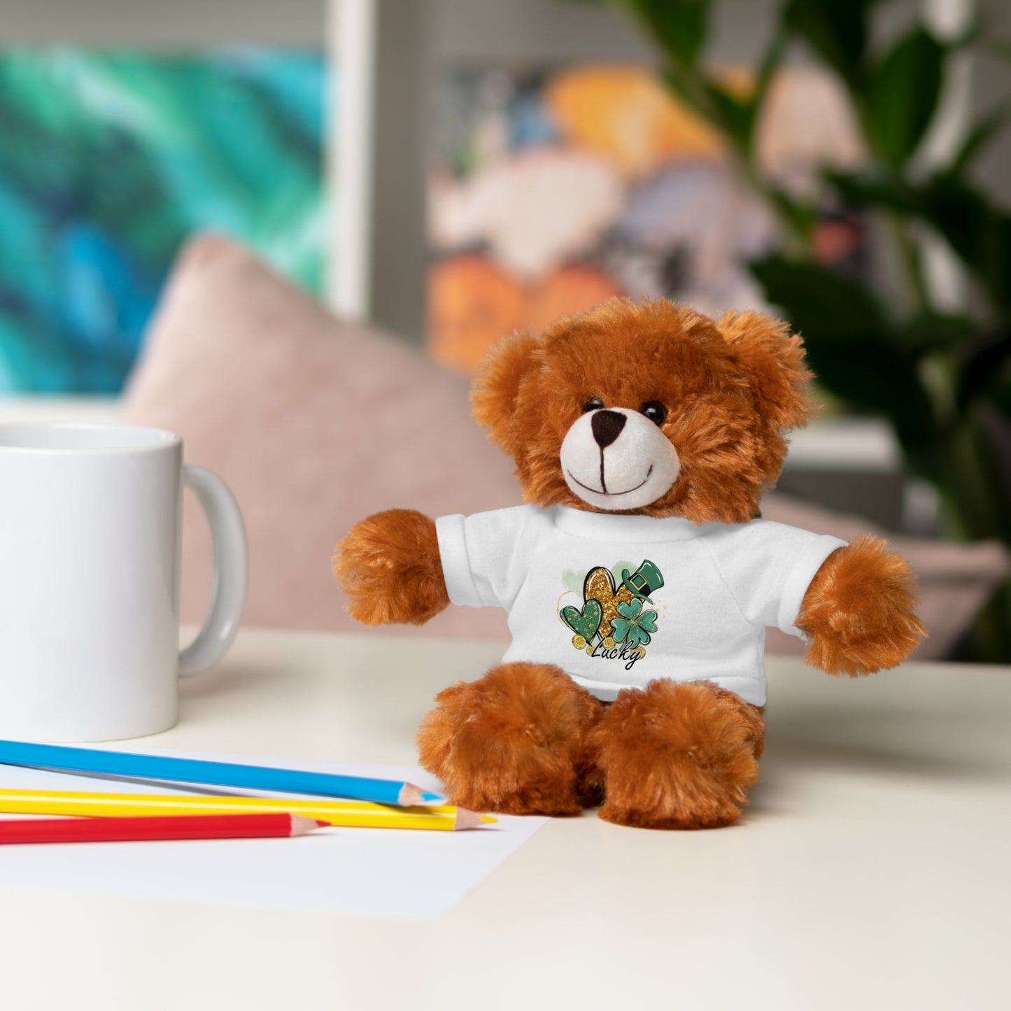 Plush Animals with Lucky Tee