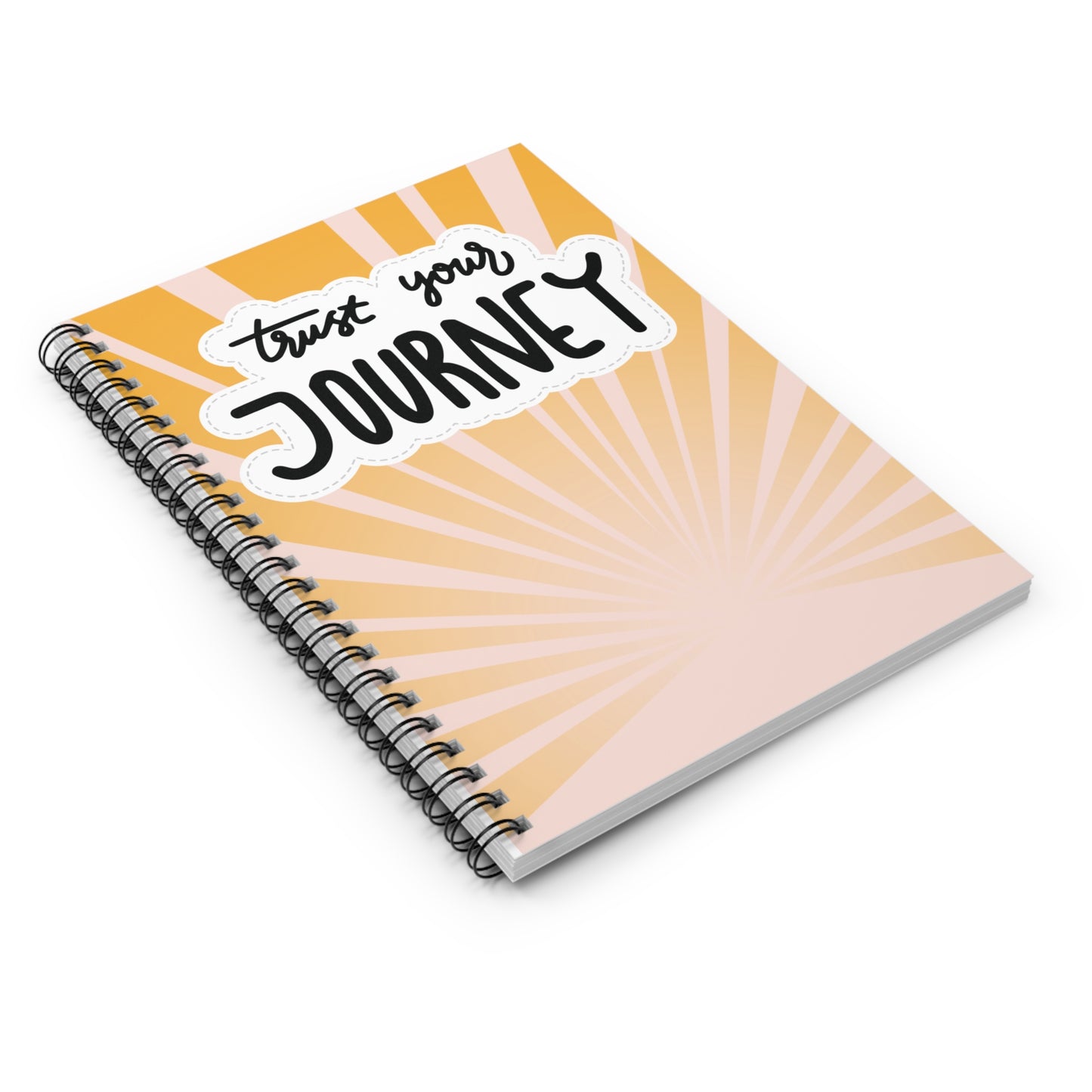 Trust Your Journey Spiral Notebook – Motivational Ruled Journal