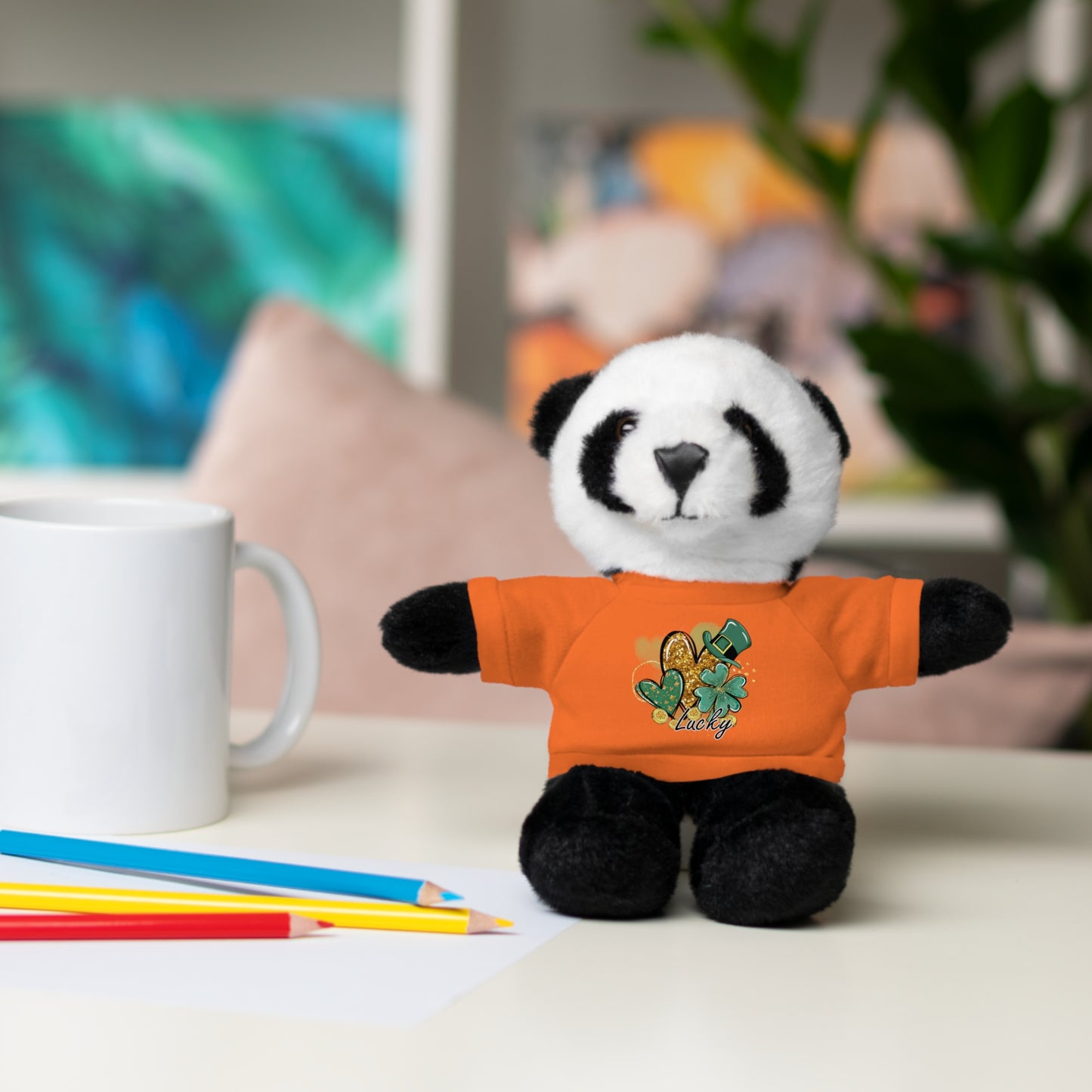 Plush Animals with Lucky Tee
