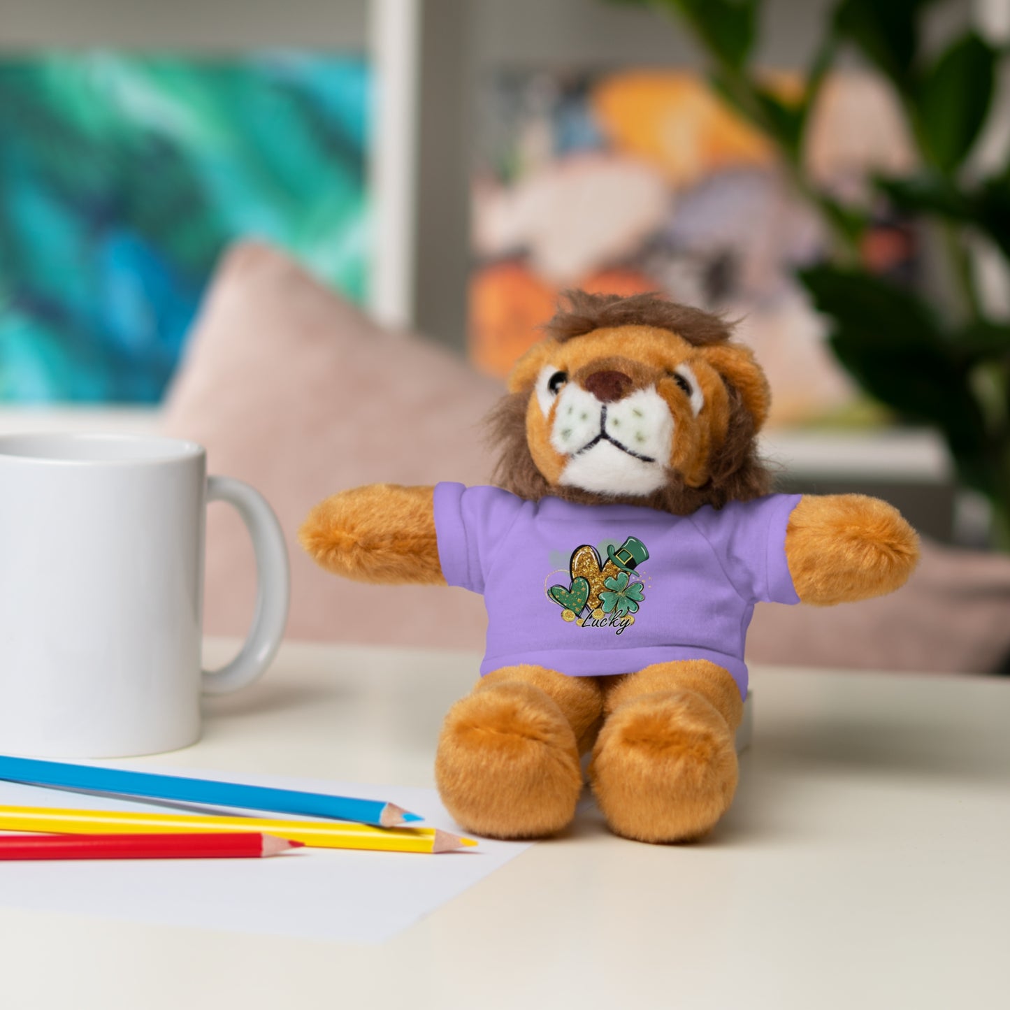 Plush Animals with Lucky Tee
