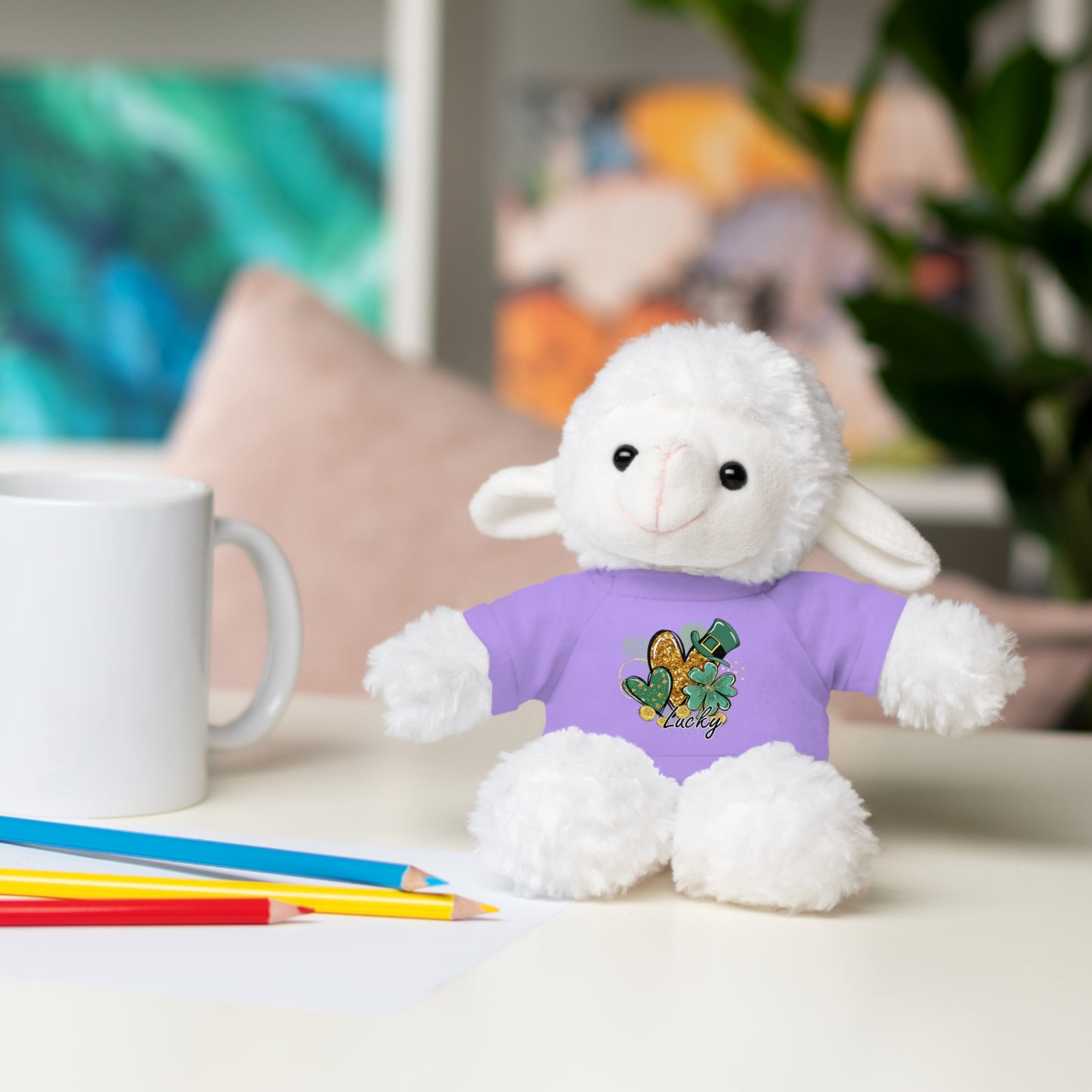 Plush Animals with Lucky Tee
