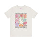 Whimsical Floral 'Sorry I'm Late' Unisex T-Shirt