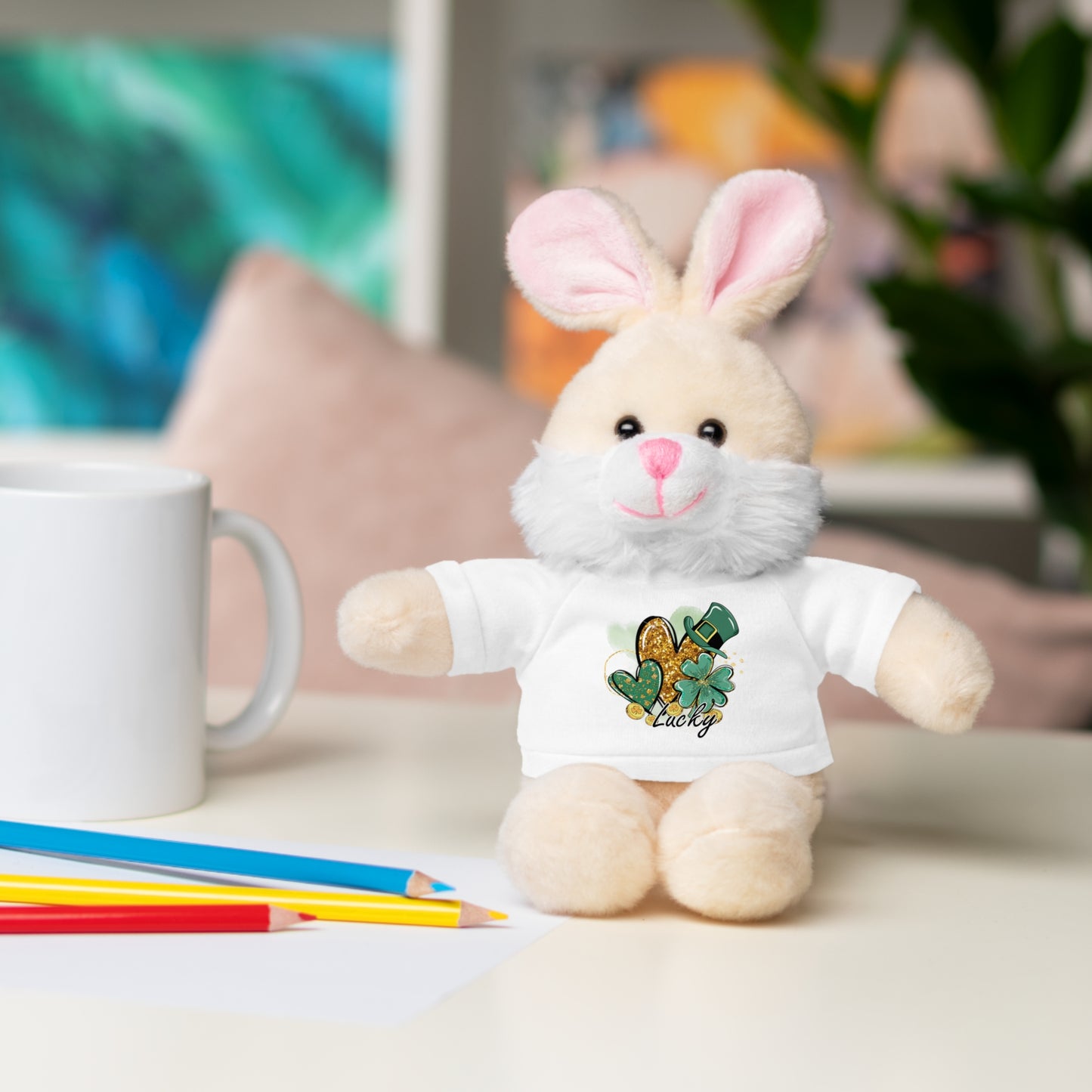 Plush Animals with Lucky Tee