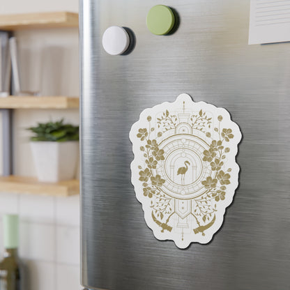 Sleep Token Magnet — Vintage Botanical Flamingo Design