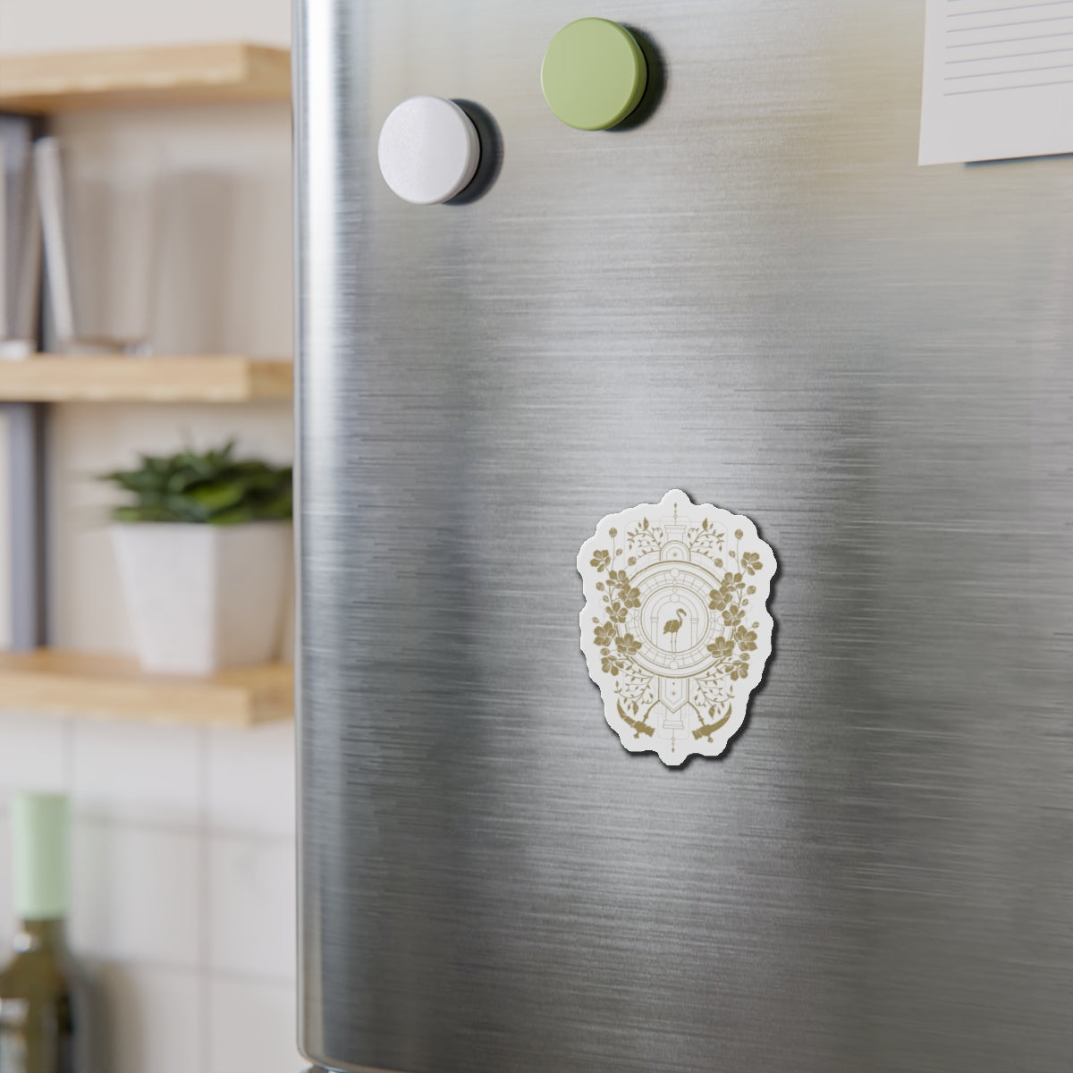 Sleep Token Magnet — Vintage Botanical Flamingo Design