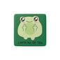 Funny Frog Porcelain Magnet - "I Hate All Of You" - Square Kitchen Decor