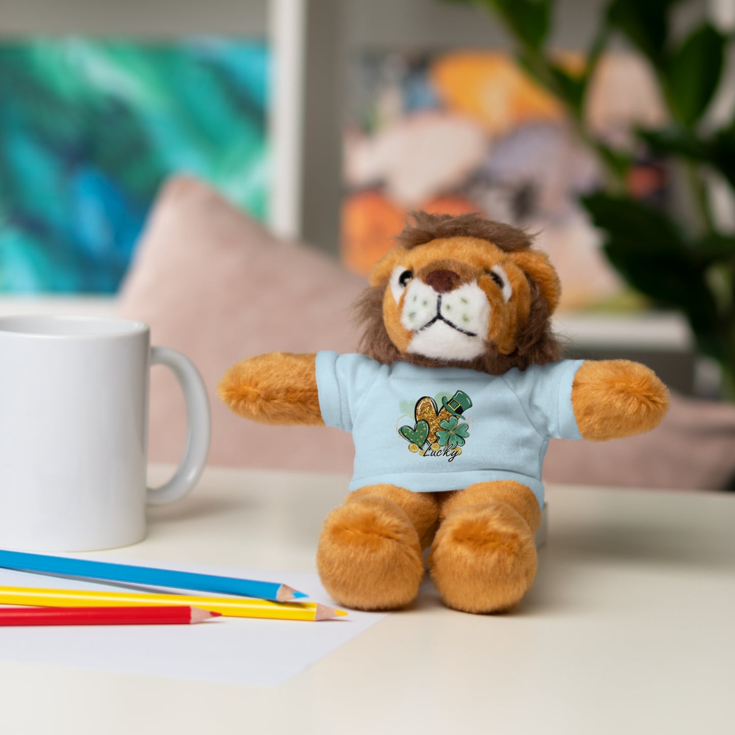 Plush Animals with Lucky Tee