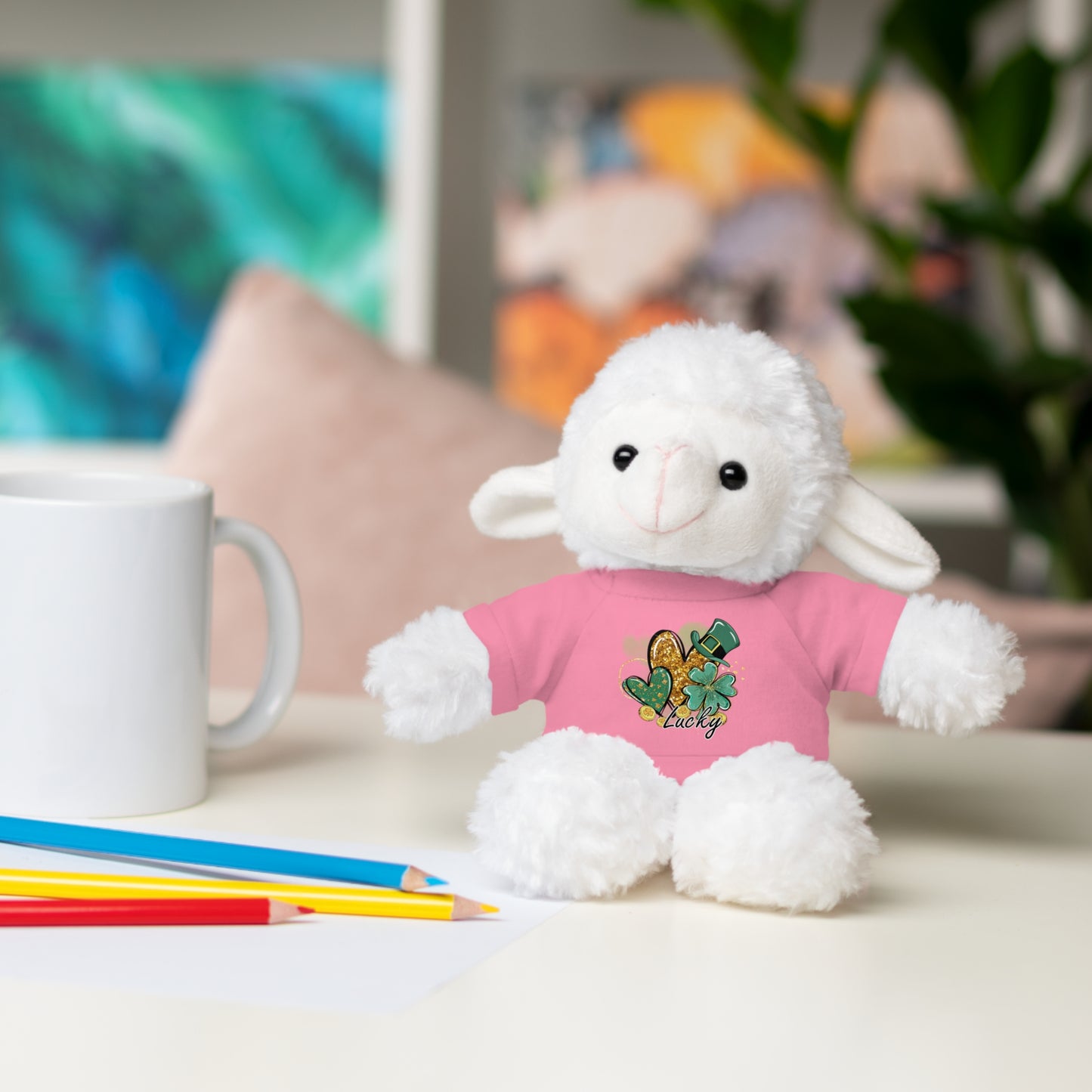 Plush Animals with Lucky Tee
