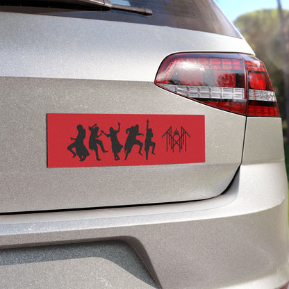 Dancing Silhouettes Car Magnet — Retro Band Decal