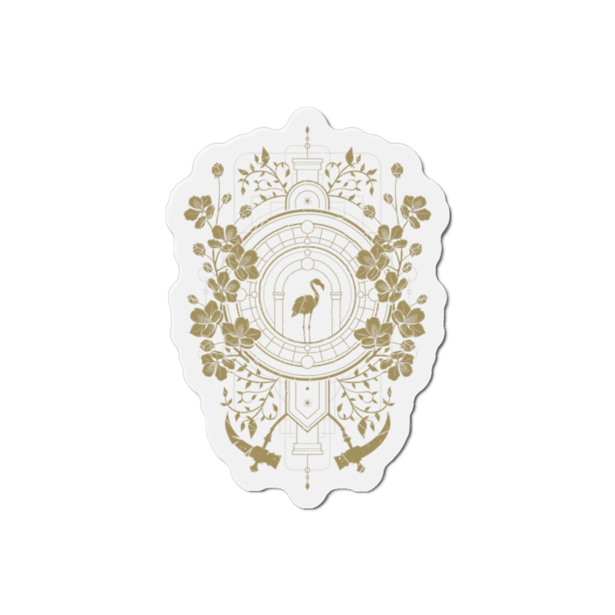 Sleep Token Magnet — Vintage Botanical Flamingo Design