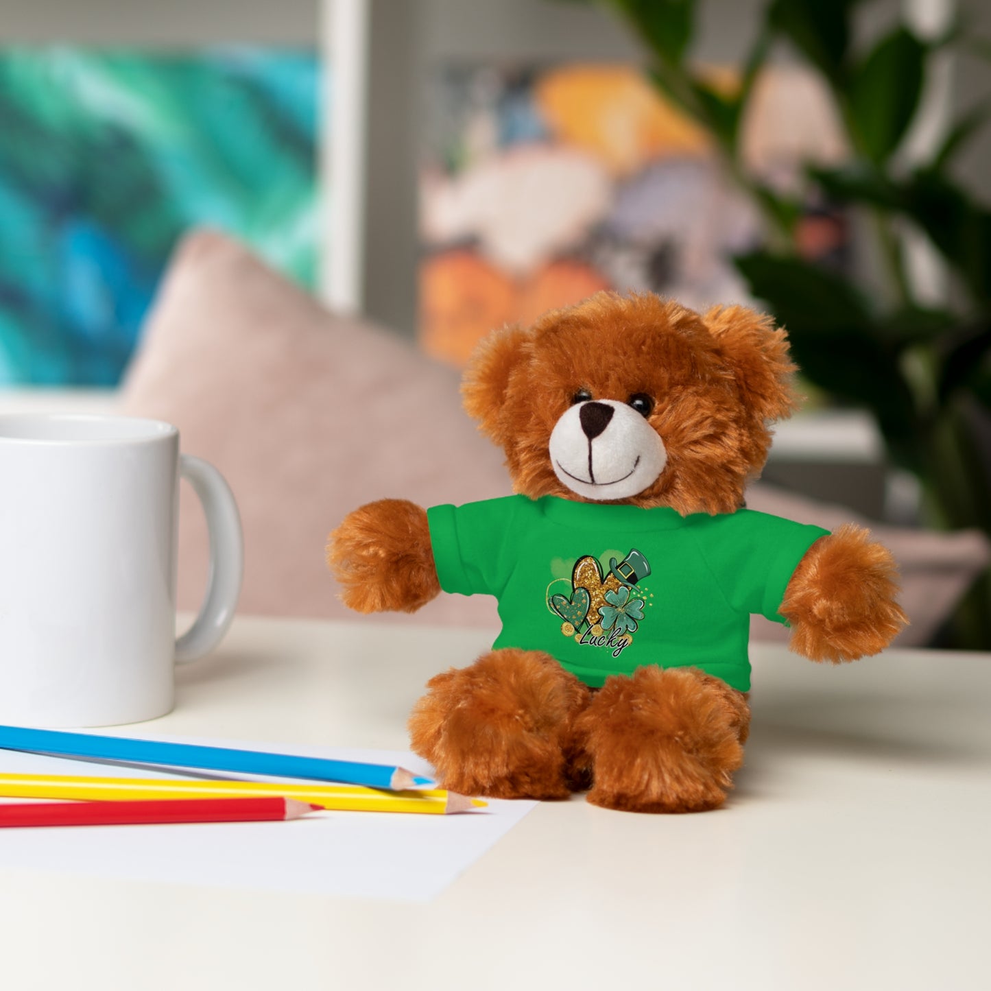 Plush Animals with Lucky Tee