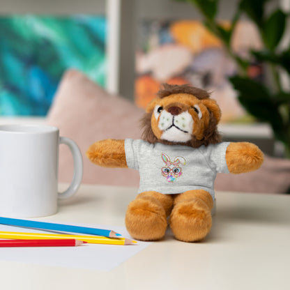 Plush Animal with Bunny Tee