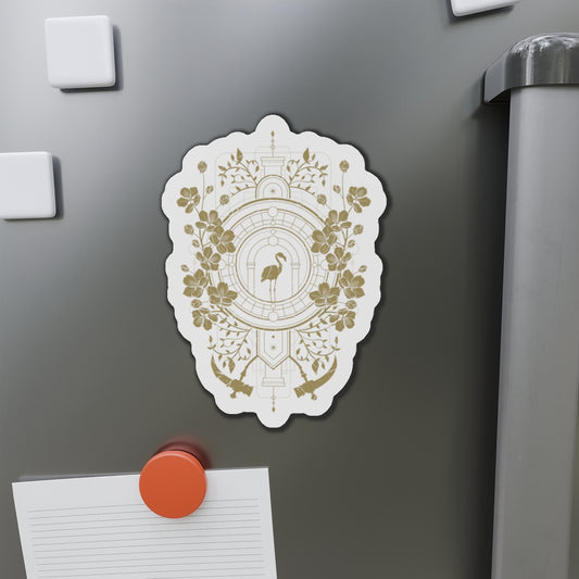 Sleep Token Magnet — Vintage Botanical Flamingo Design