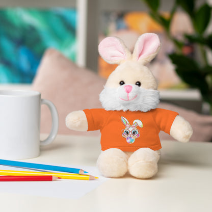 Plush Animal with Bunny Tee