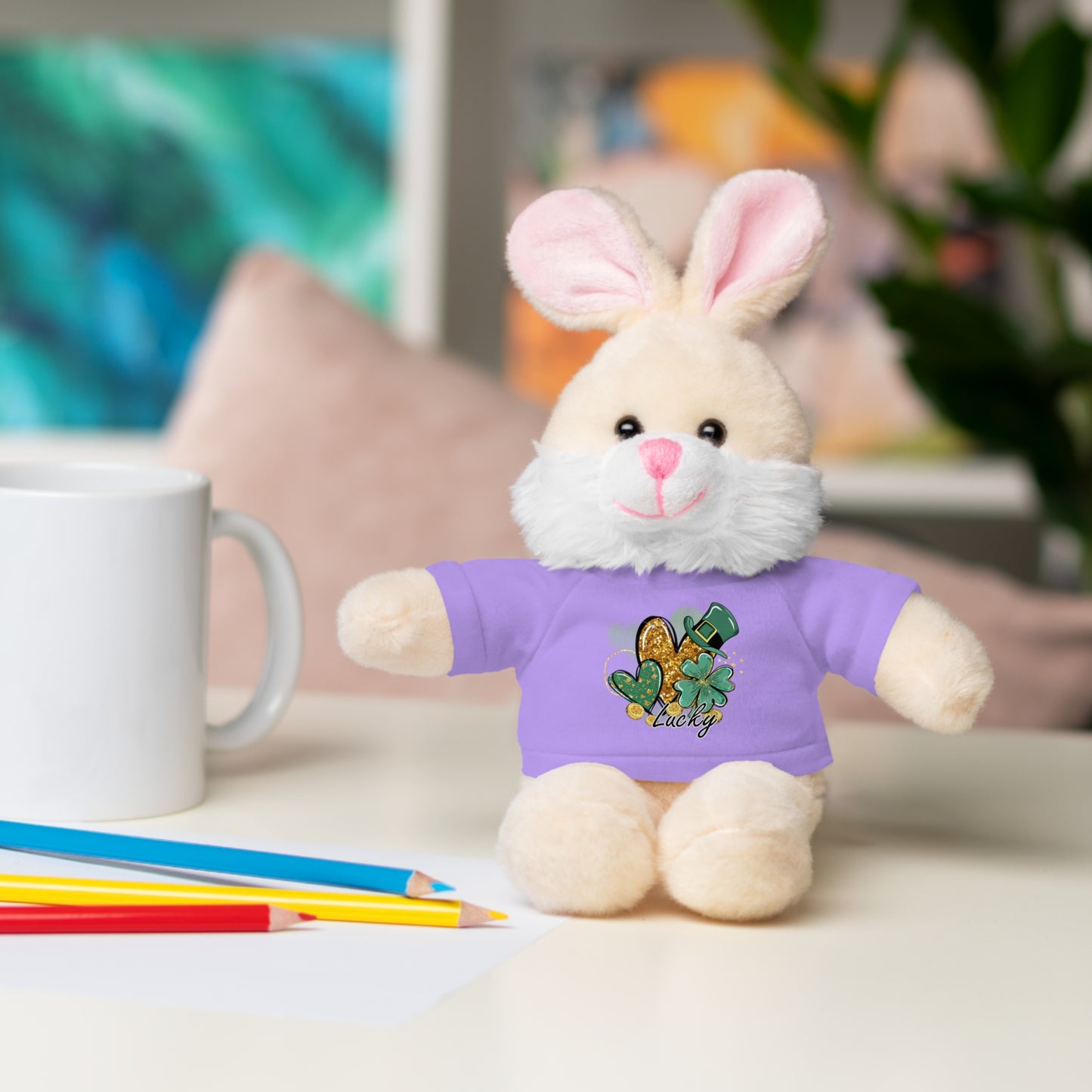 Plush Animals with Lucky Tee