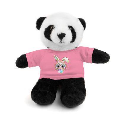 Plush Animal with Bunny Tee