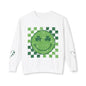 St. Patrick's Day Smiley Sweatshirt - Unisex Lightweight Crewneck with Shamrocks