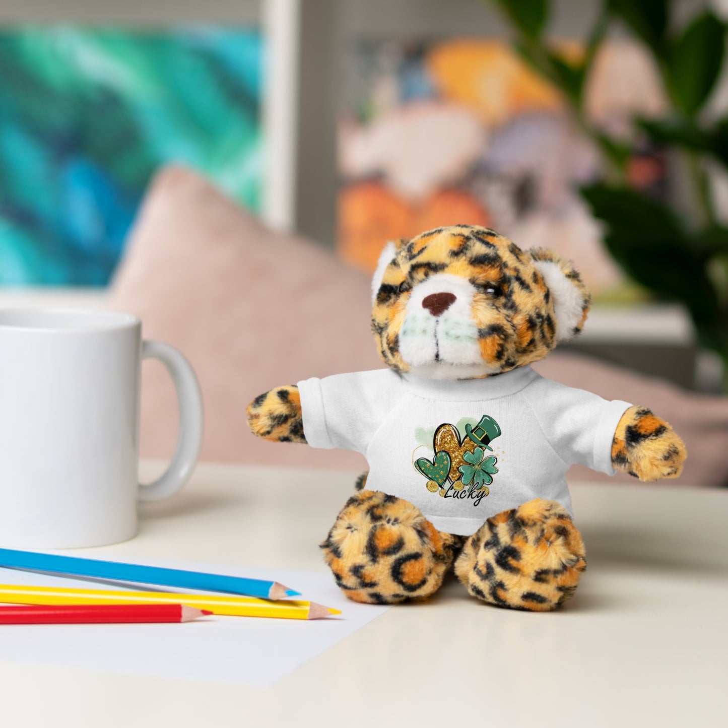 Plush Animals with Lucky Tee