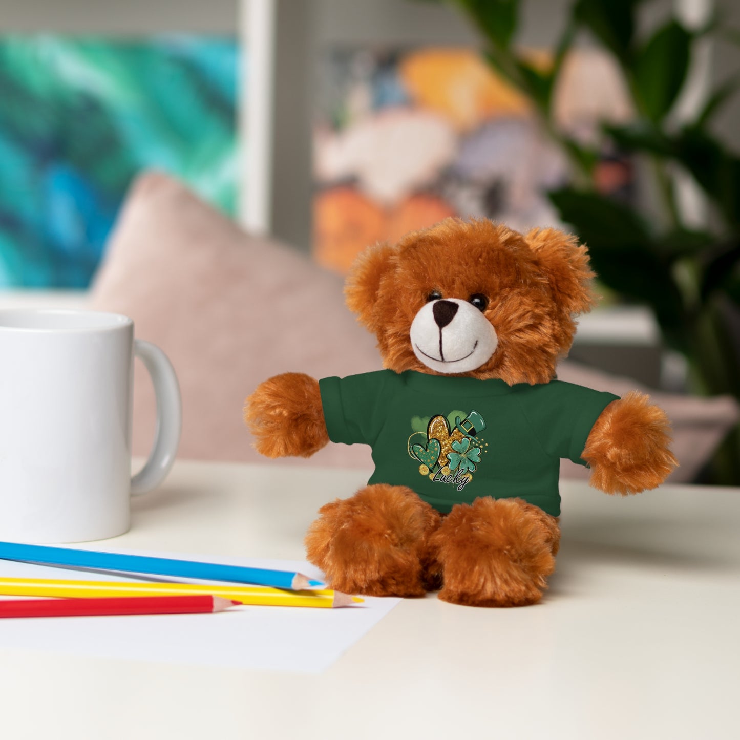 Plush Animals with Lucky Tee