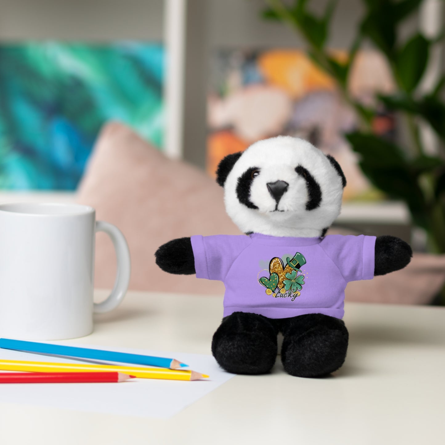 Plush Animals with Lucky Tee
