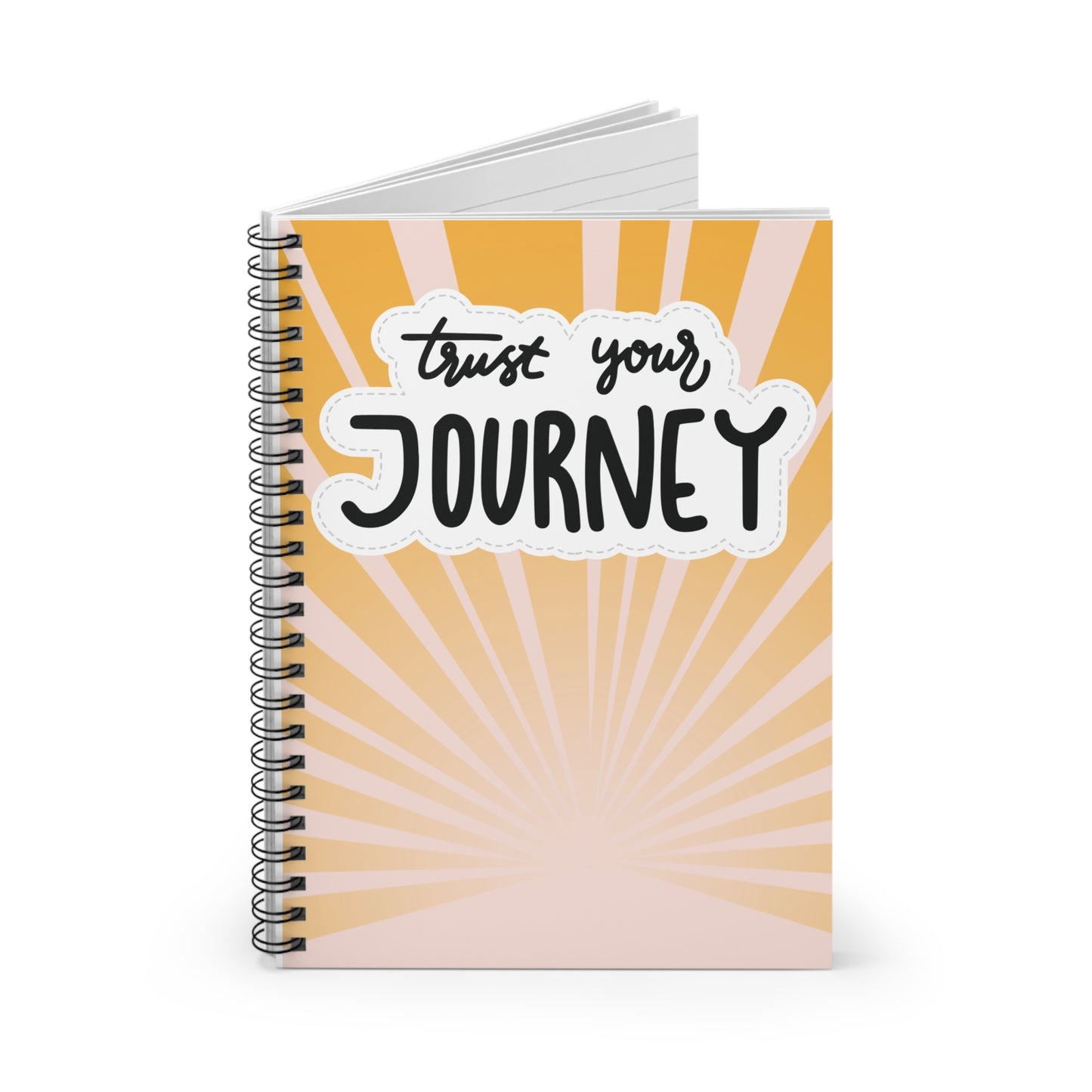 Trust Your Journey Spiral Notebook – Motivational Ruled Journal