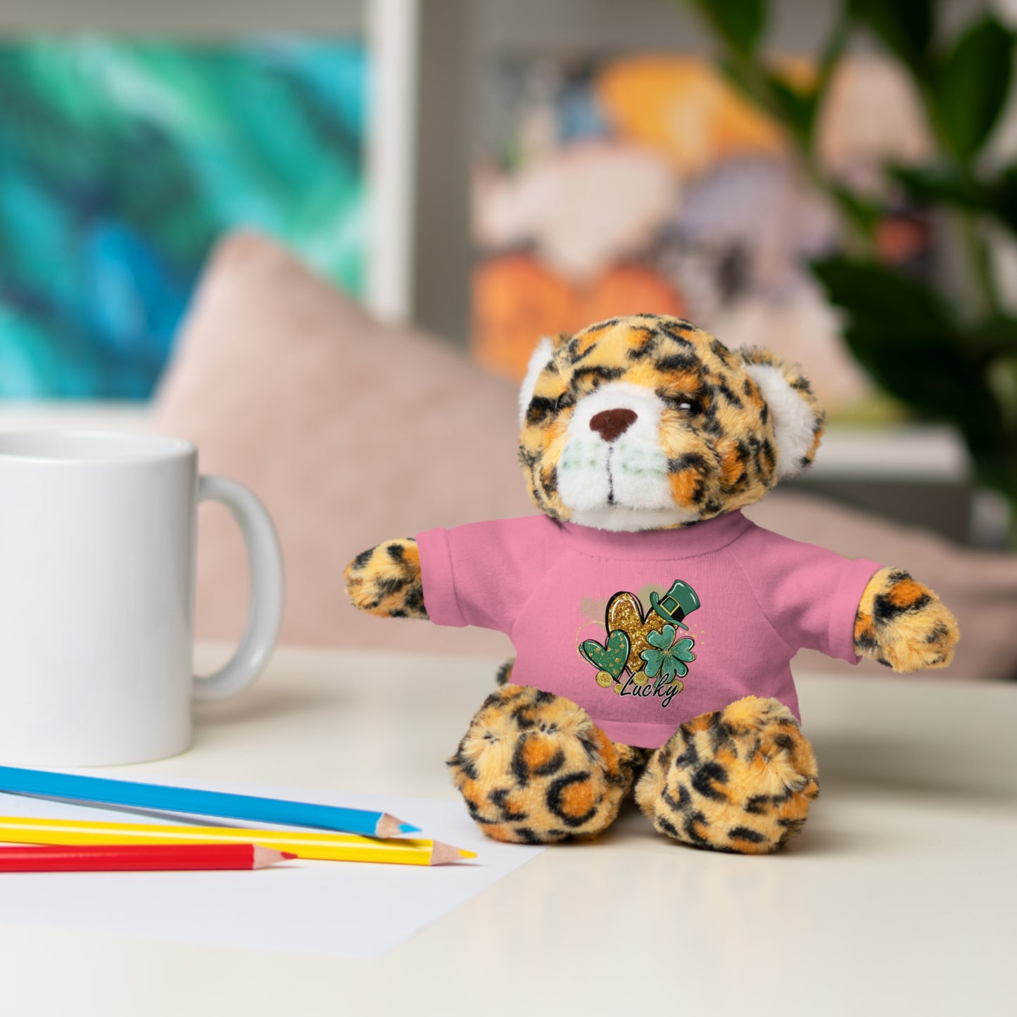Plush Animals with Lucky Tee